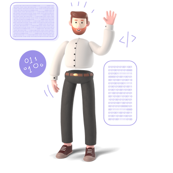 coding character builder coder programming programmer code binary numbers