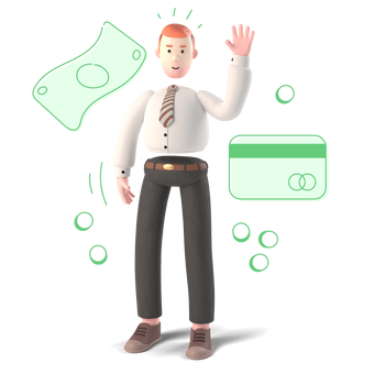finance character builder financial cash money credit card