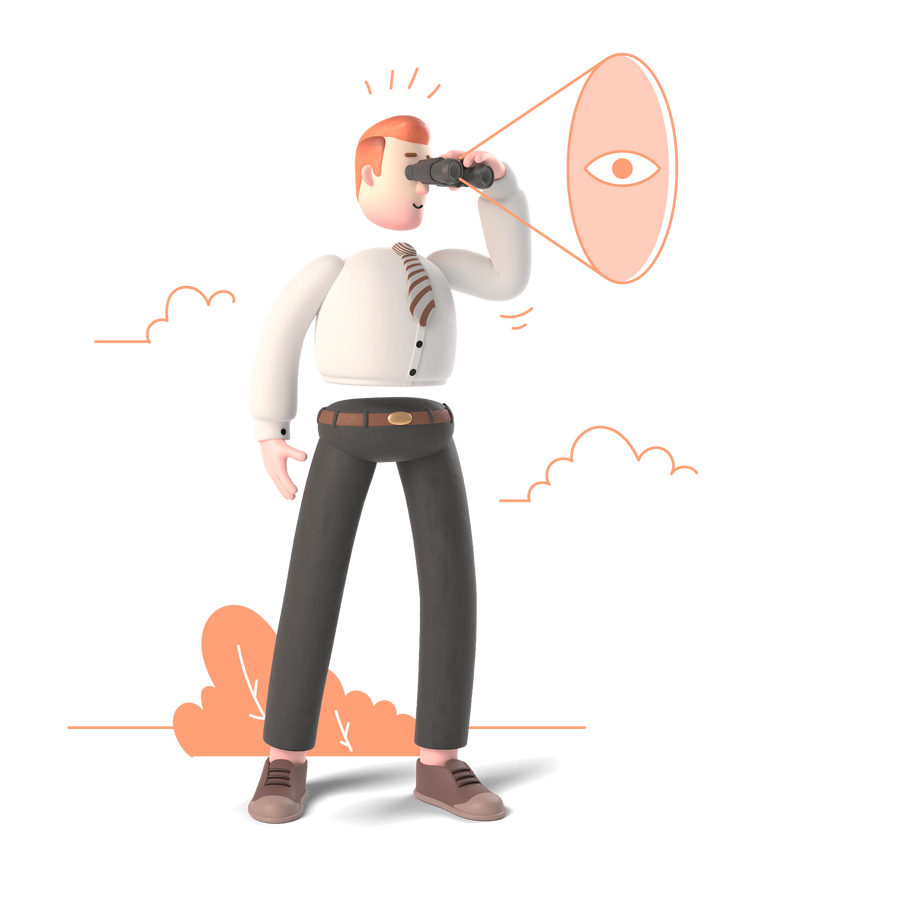 search people man find binoculars explore discover view visibility visible